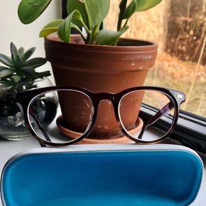 Warby Parker Sinclair Burgundy Fade Glasses